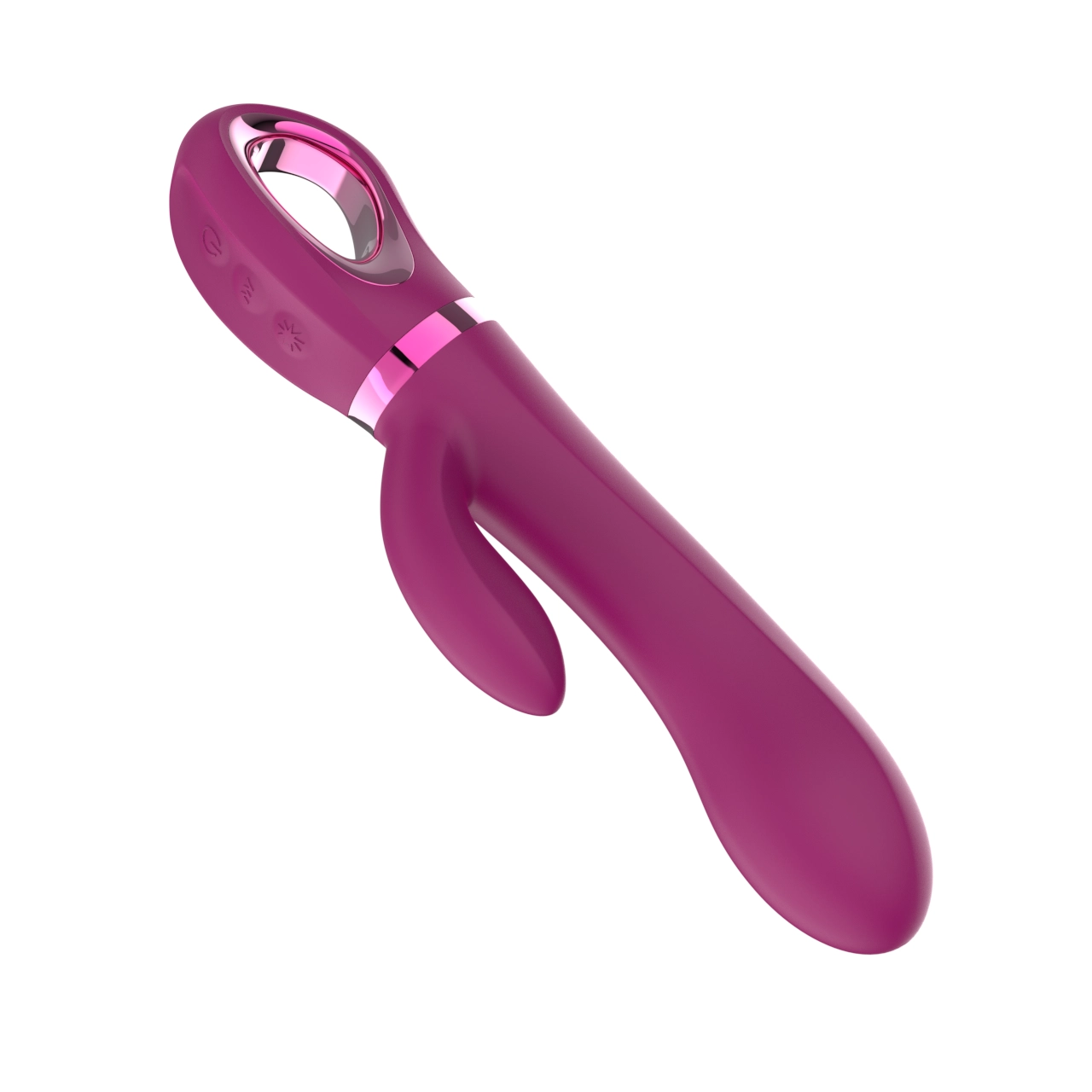 Dual-Motor Rabbit Finger-Ring Vibrator — 10 Modes, 7 Intensity Levels, Mode Memory, IPX5 view 2