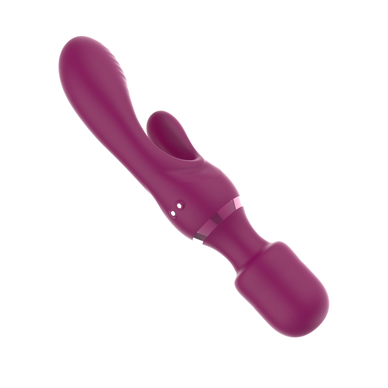 Triple-Motor Dual-Head Wand Rabbit Vibrator — 3 Independent Motors, 7 Modes Each, IPX5 view 5