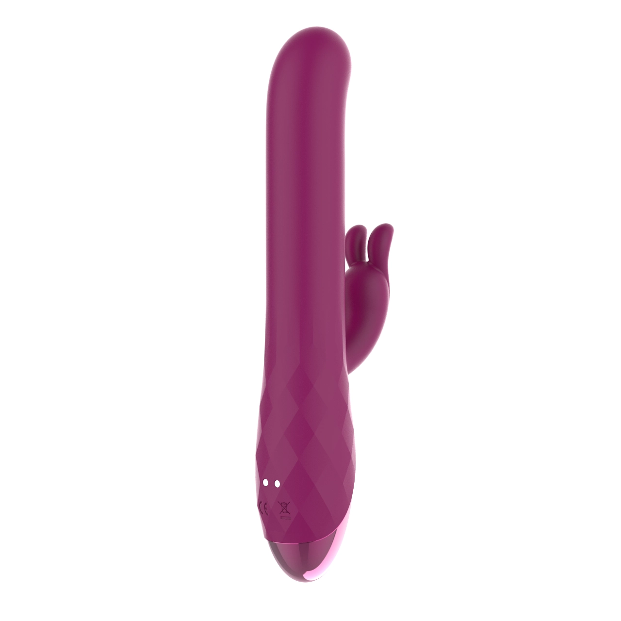 Faceted Grip Rabbit Vibrator — Dual Motor 7-Pattern, Rechargeable Magnetic Charge view 6