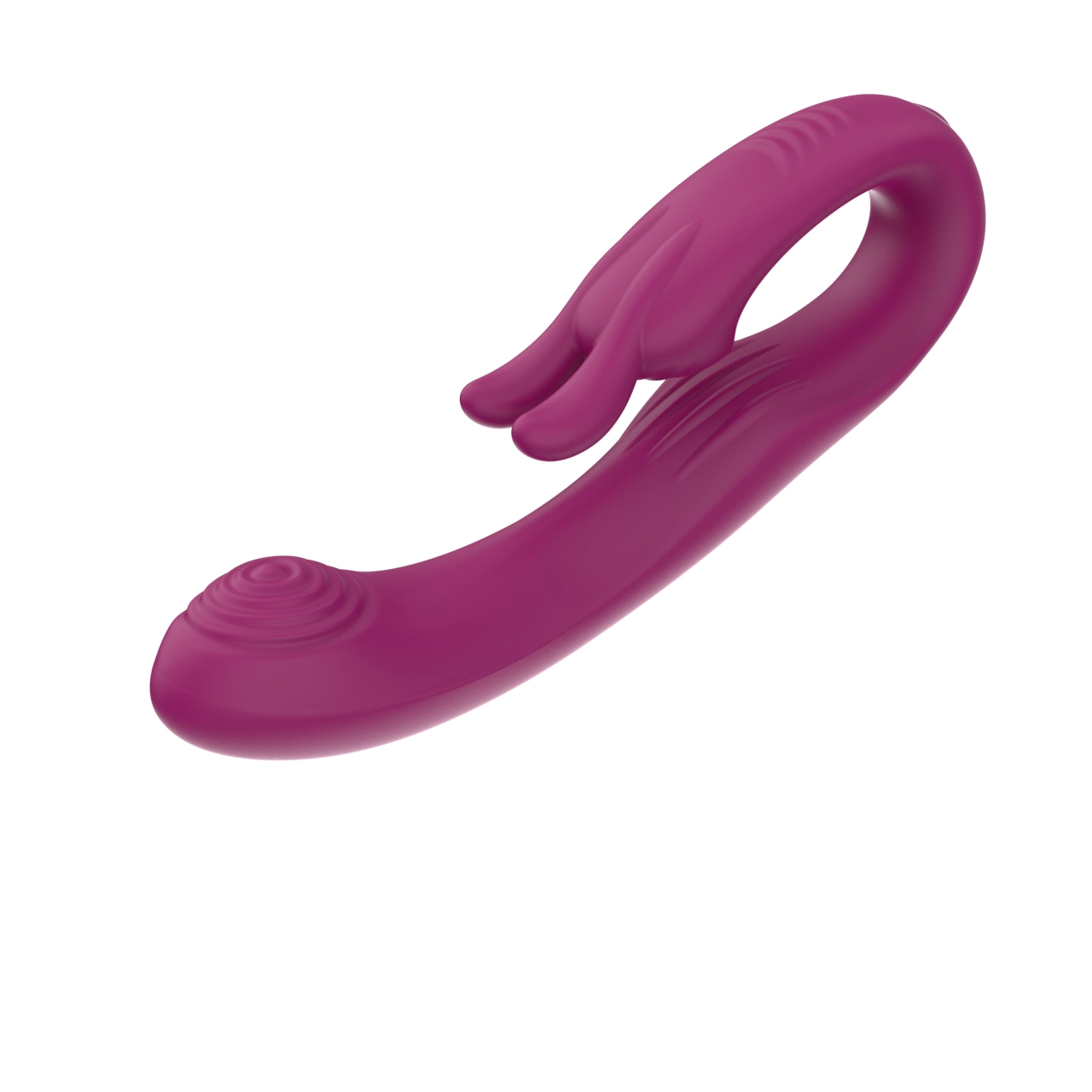 Closed-Loop G-Spot Rabbit Vibrator — Spiral Tip, IPX6, Dual Motor view 4