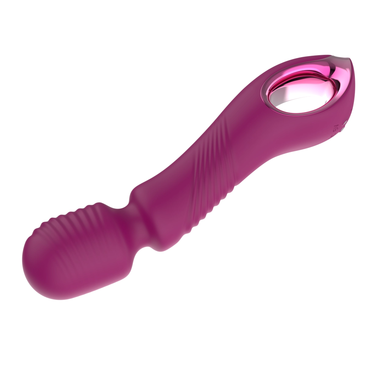 Textured Wand Massager with Boost Mode — 10-Speed, Magnetic Charging view 3
