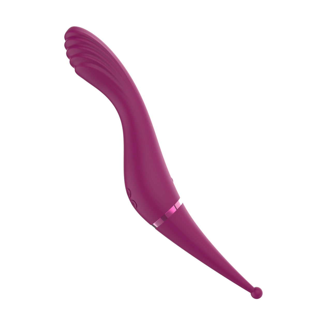 Dual-Motor S-Curve Wand Massager — Independent Head & Tip Controls view 5