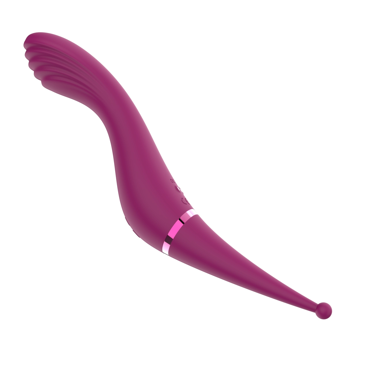 Dual-Motor S-Curve Wand Massager — Independent Head & Tip Controls view 6