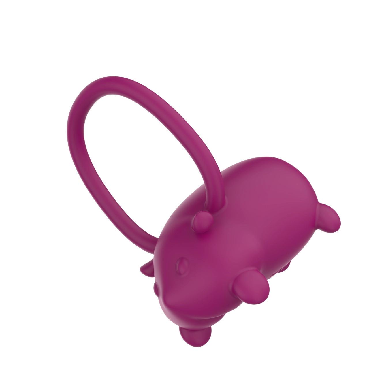 Hamster Vibrating Cock Ring — 10 Vibration Modes Rechargeable Silicone view 3