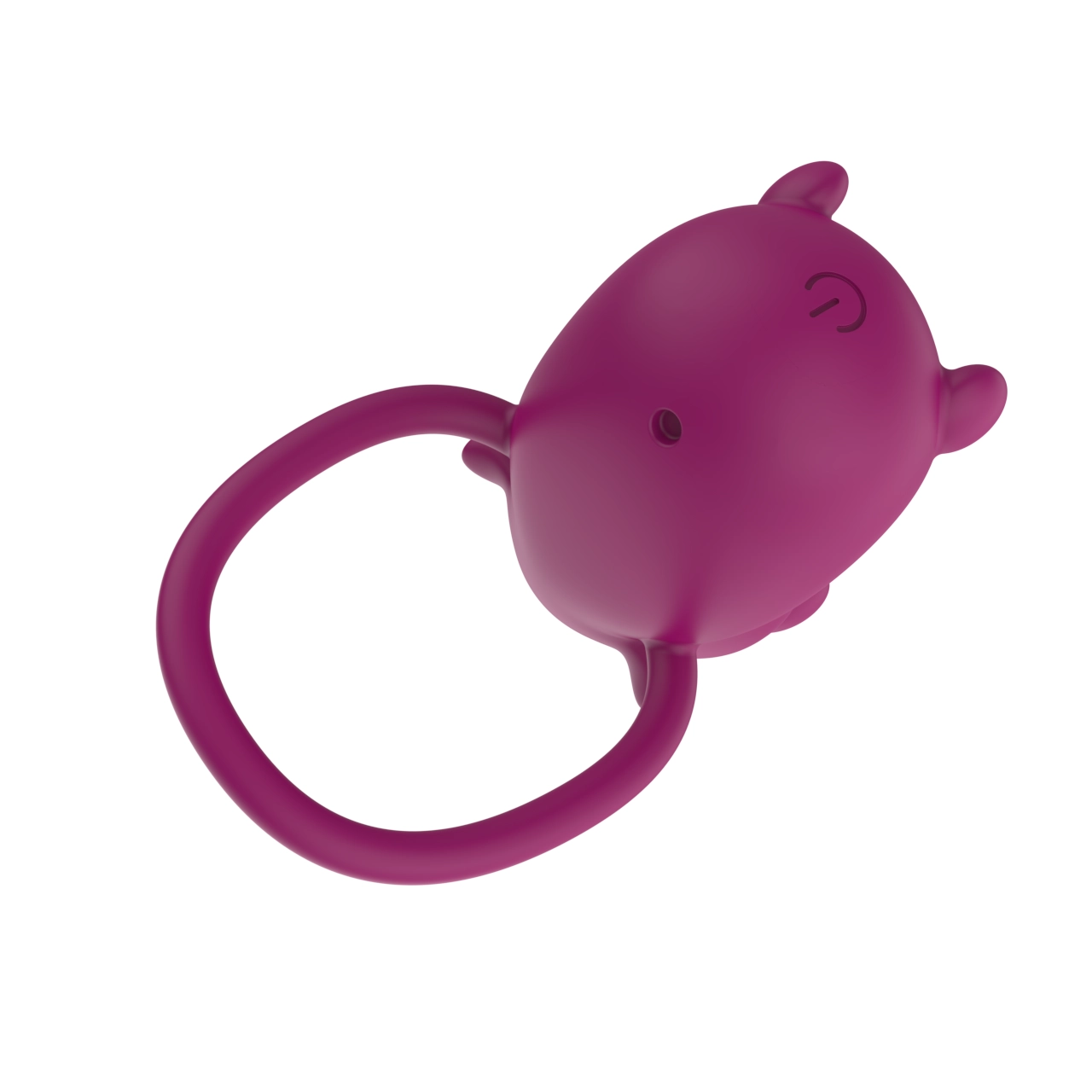 Hamster Vibrating Cock Ring — 10 Vibration Modes Rechargeable Silicone view 5