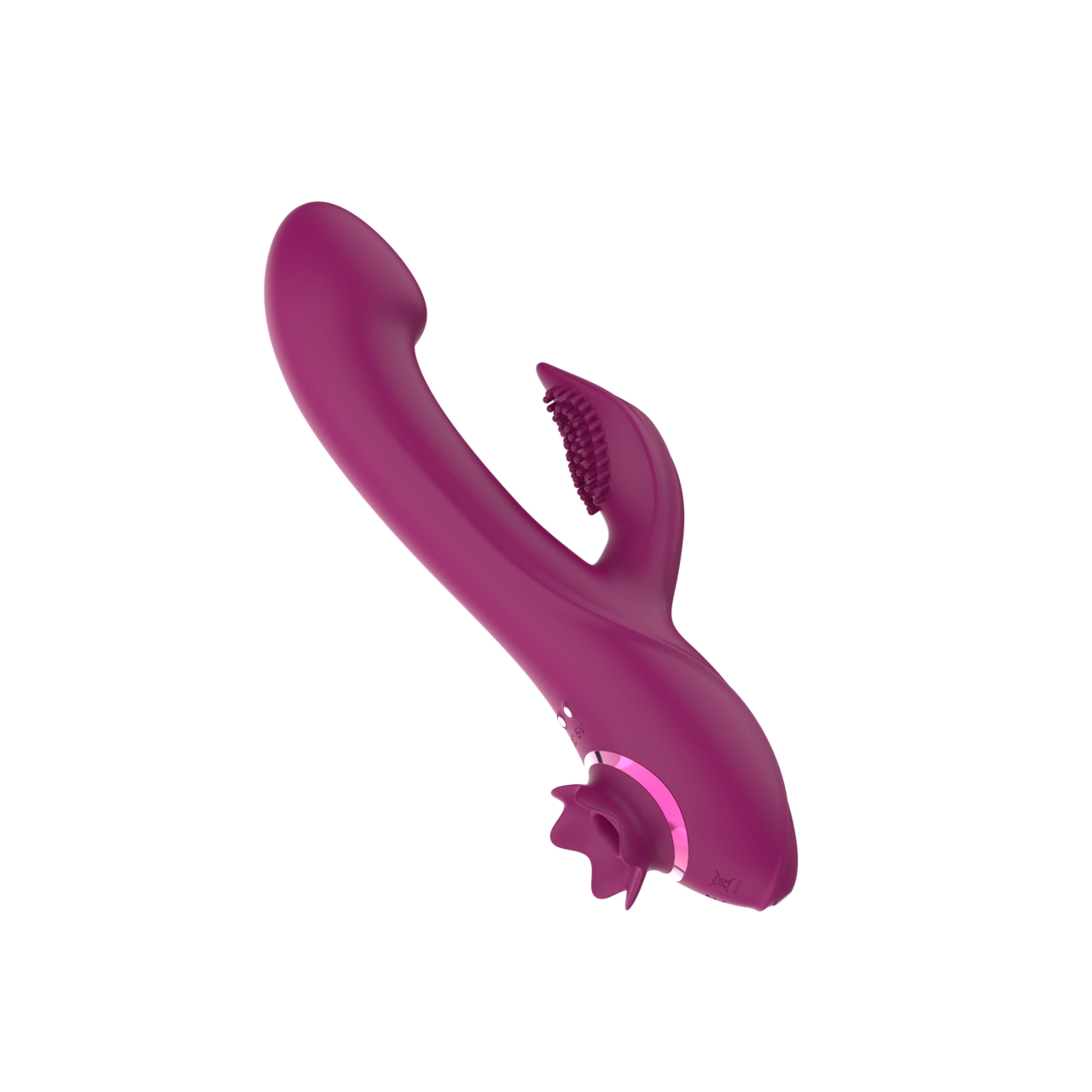 Triple Function Rabbit Vibrator with Suction — Dual Motor 10 Modes + 5-Mode Air Pump view 2