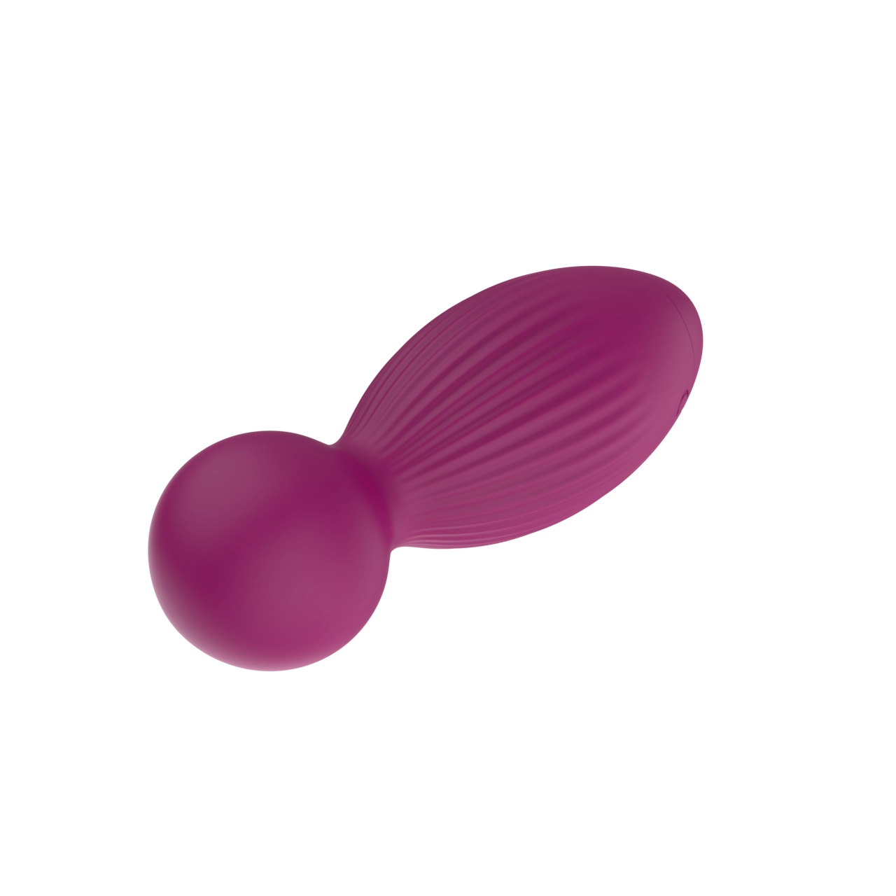 Mini Wand Massager with Ribbed Grip — 10 Vibration Modes Rechargeable Silicone view 4