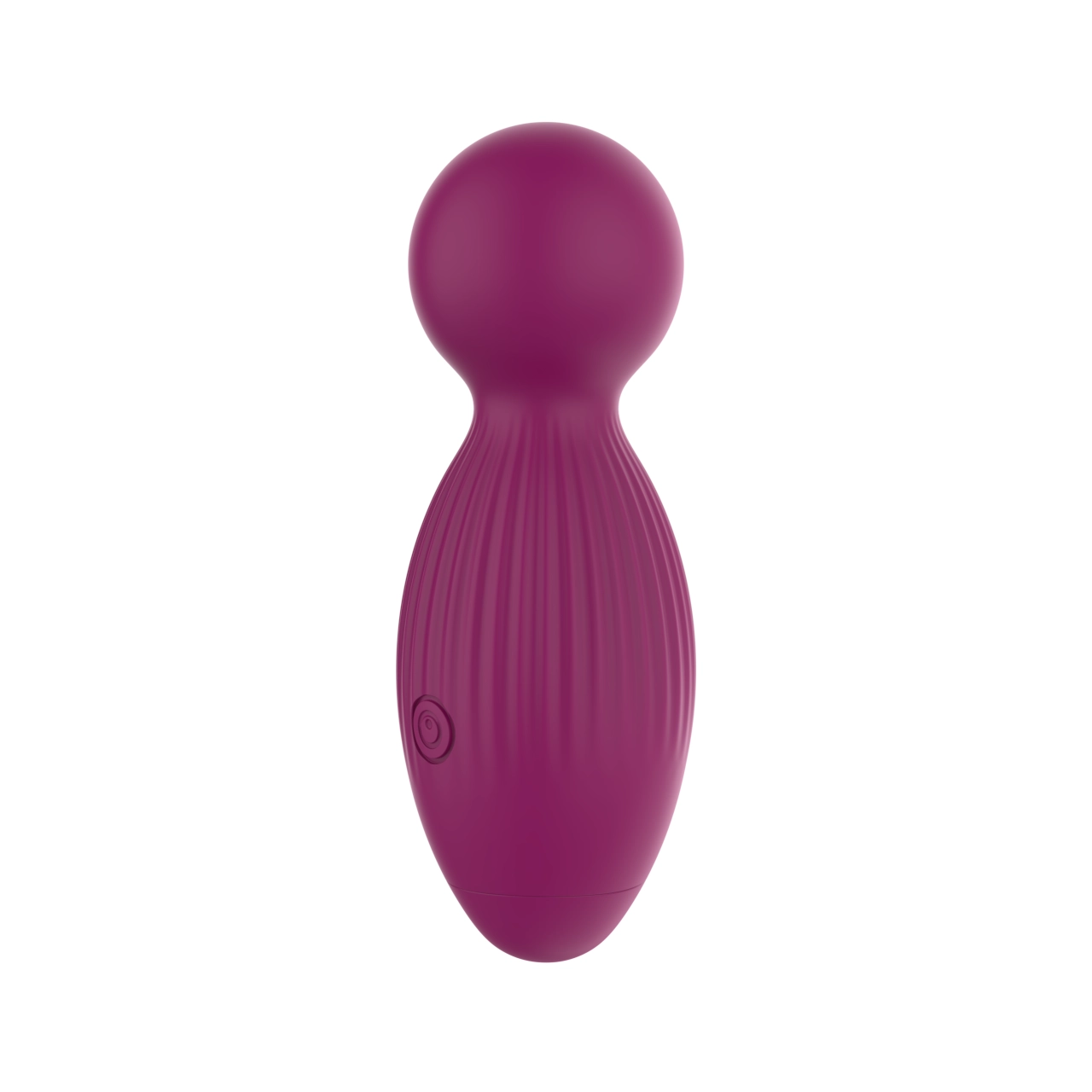 Mini Wand Massager with Ribbed Grip — 10 Vibration Modes Rechargeable Silicone view 5