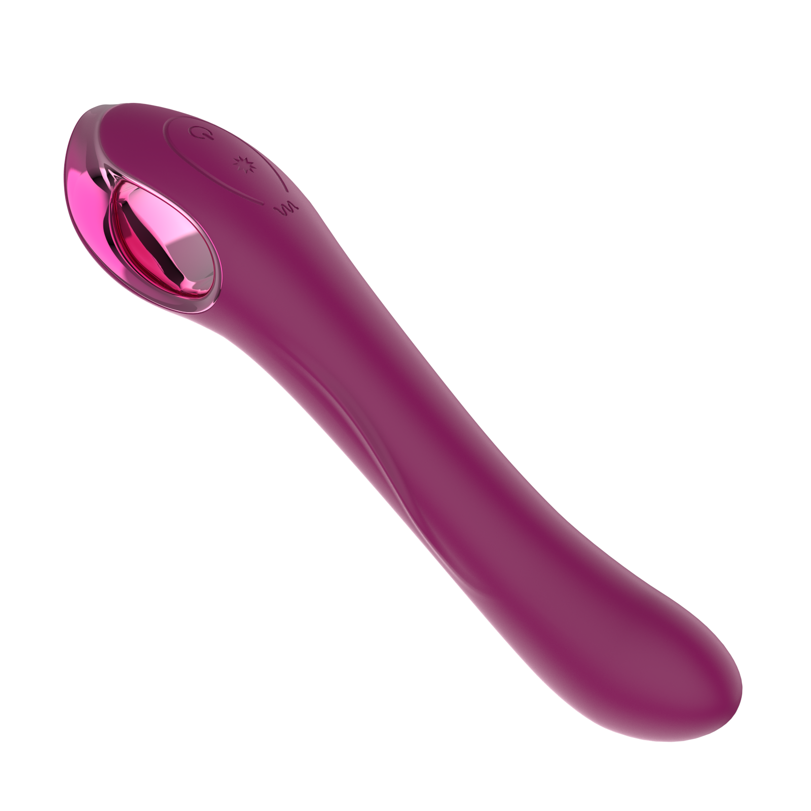 G-Spot Vibrator with Chrome Ring Base A0149 view 2