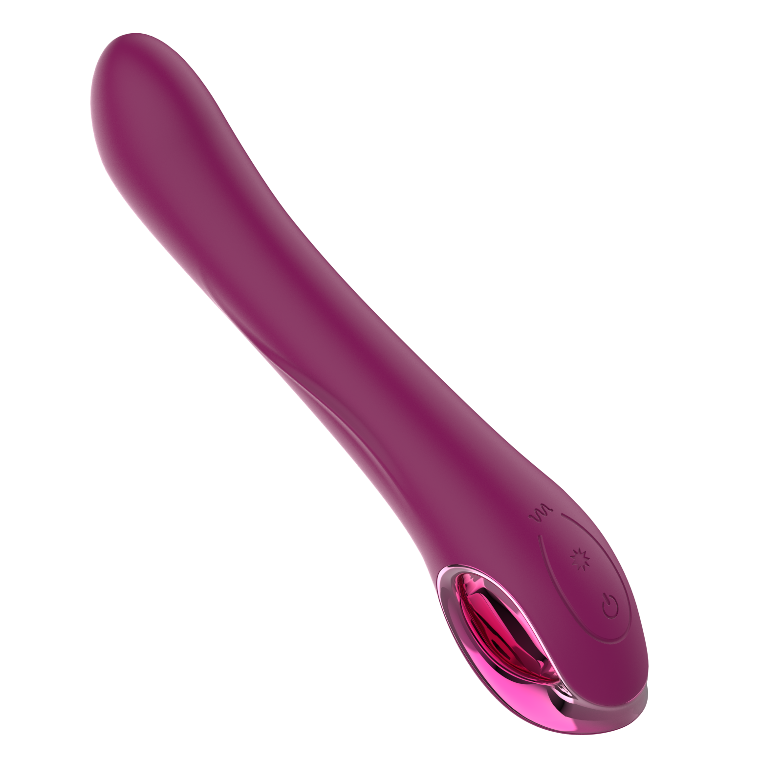 G-Spot Vibrator with Chrome Ring Base A0149 view 4