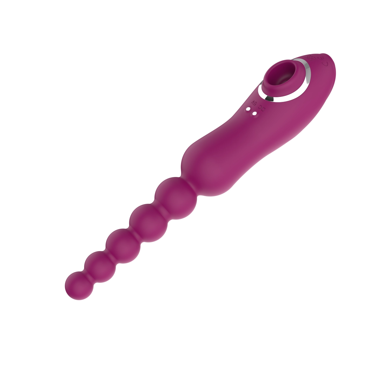Beaded Vibrator with Suction Stimulator — 10-Mode Motor + Burst Mode + 3-Mode Air Pump view 5