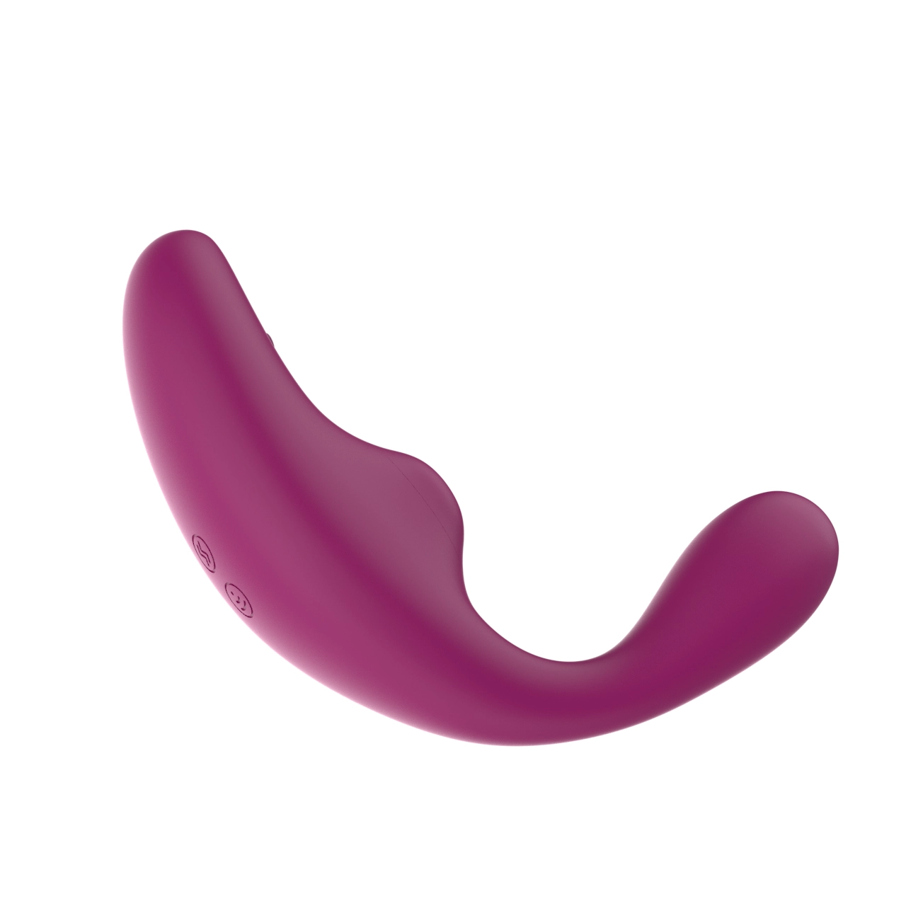 G-Spot Vibrator with Clitoral Suction — Curved C-Shape 10-Mode Motor + 3-Mode Air Pump IPX6 view 3