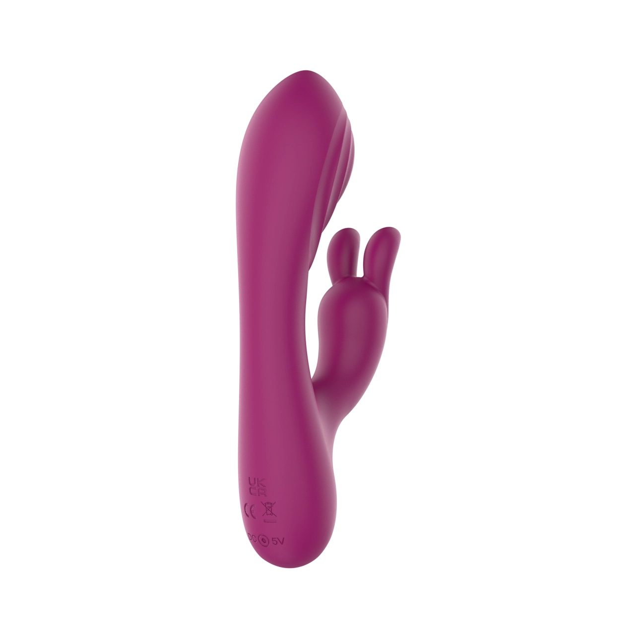 Compact Rabbit Vibrator with Dual-Ear Clitoral Arm — 10 Modes IPX6 Silicone view 5