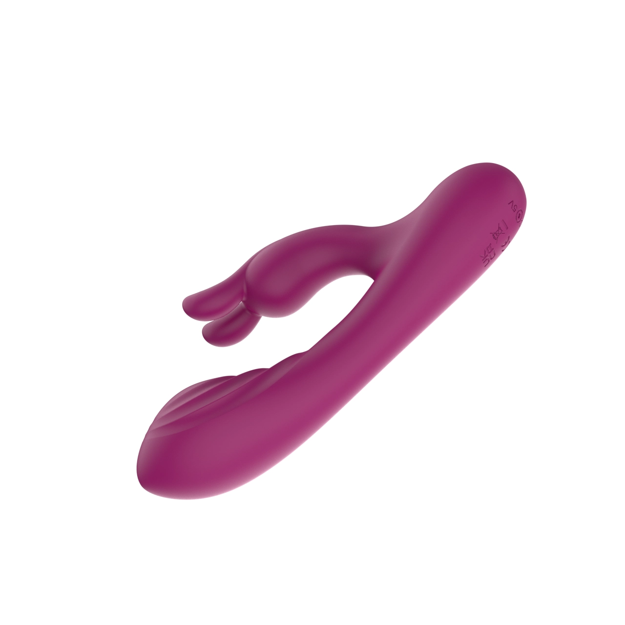 Compact Rabbit Vibrator with Dual-Ear Clitoral Arm — 10 Modes IPX6 Silicone view 6