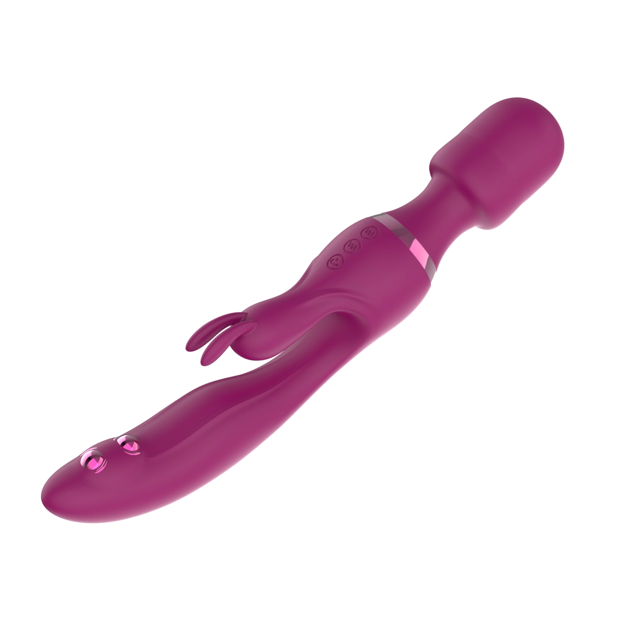 Double-Ended Rabbit Wand Vibrator — G-Spot & External Massage, IPX6 Dual Motor view 6