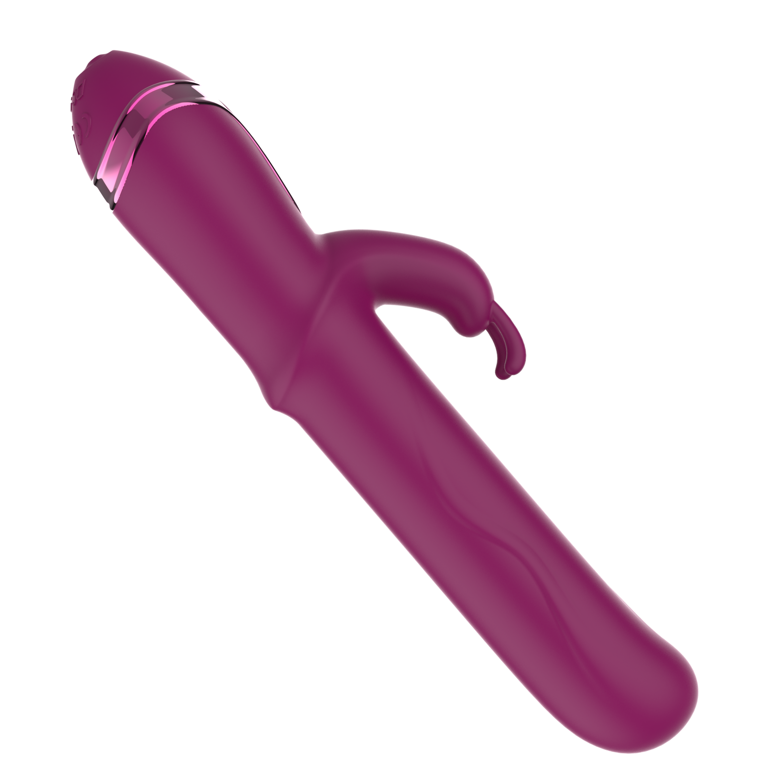 Inverted Rabbit Vibrator with Chrome Base D0025 view 3