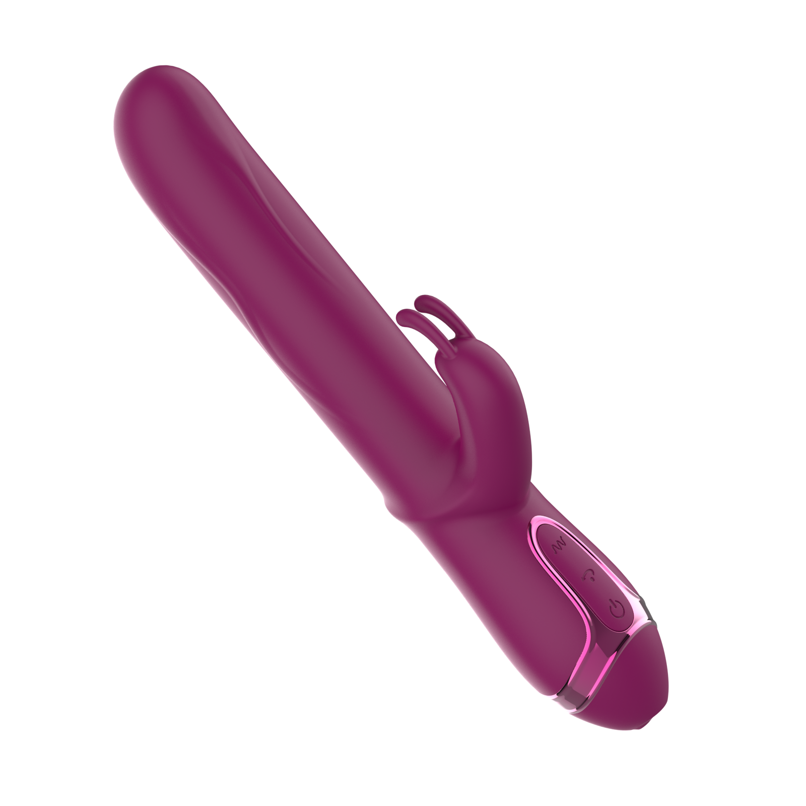 Inverted Rabbit Vibrator with Chrome Base D0025 view 5