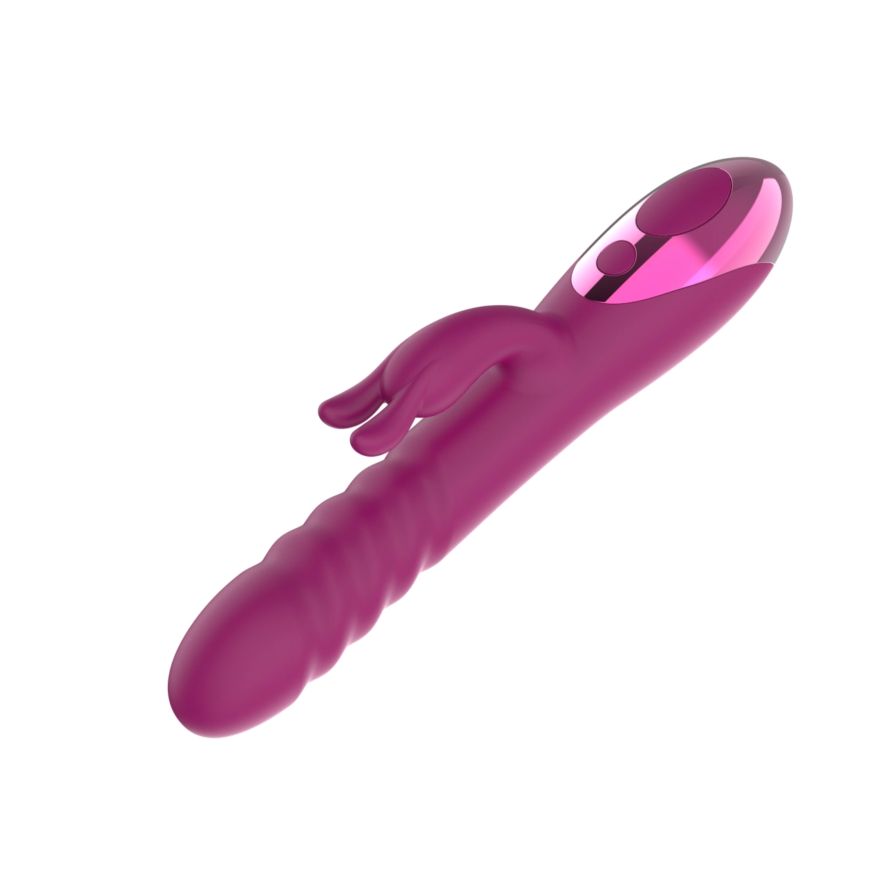 Thrusting Rabbit Vibrator — Dual Motor, Telescopic G-Spot & Clitoral Stimulator, IPX5 Waterproof view 3