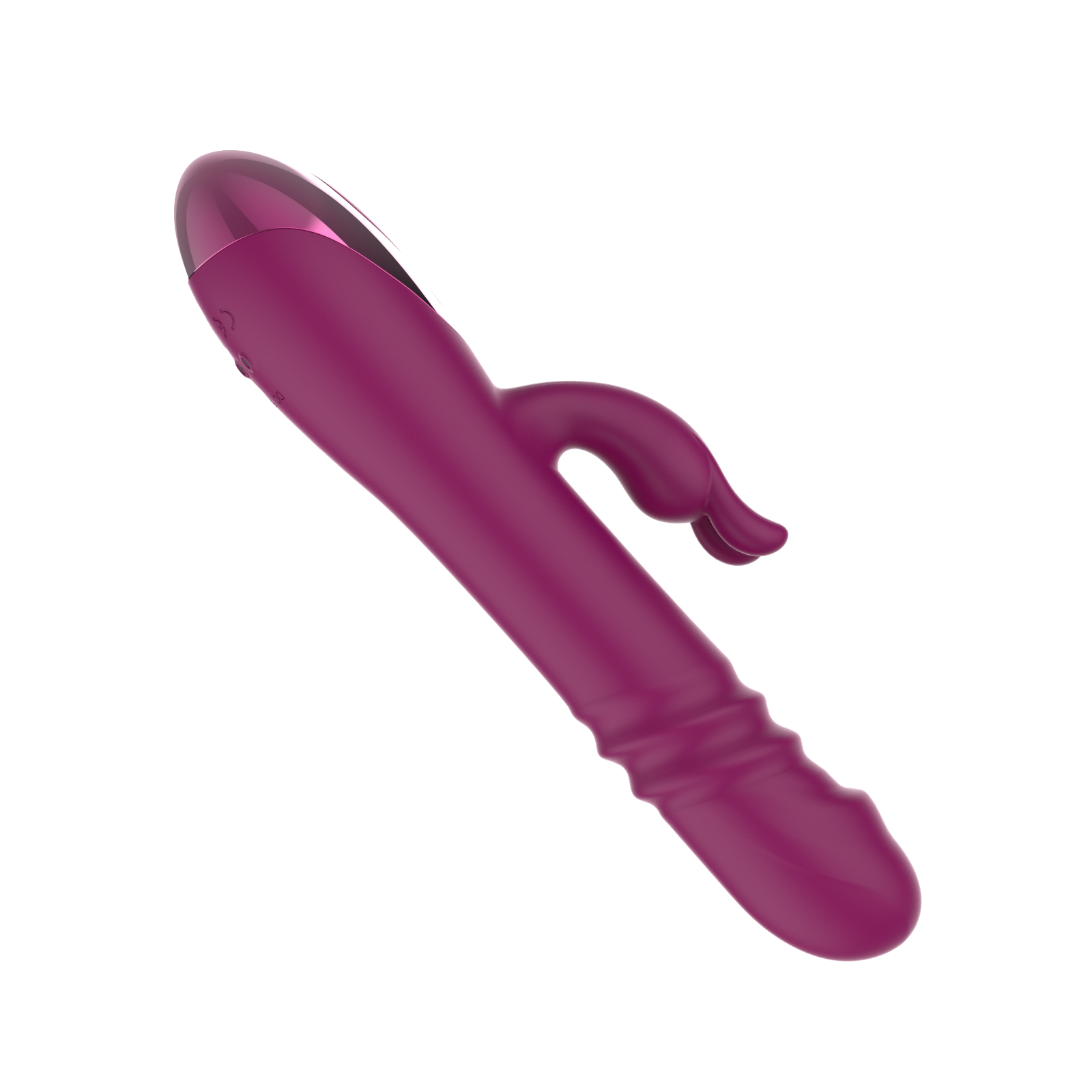 Thrusting Rabbit Vibrator with Sliding Ring D0037 view 3