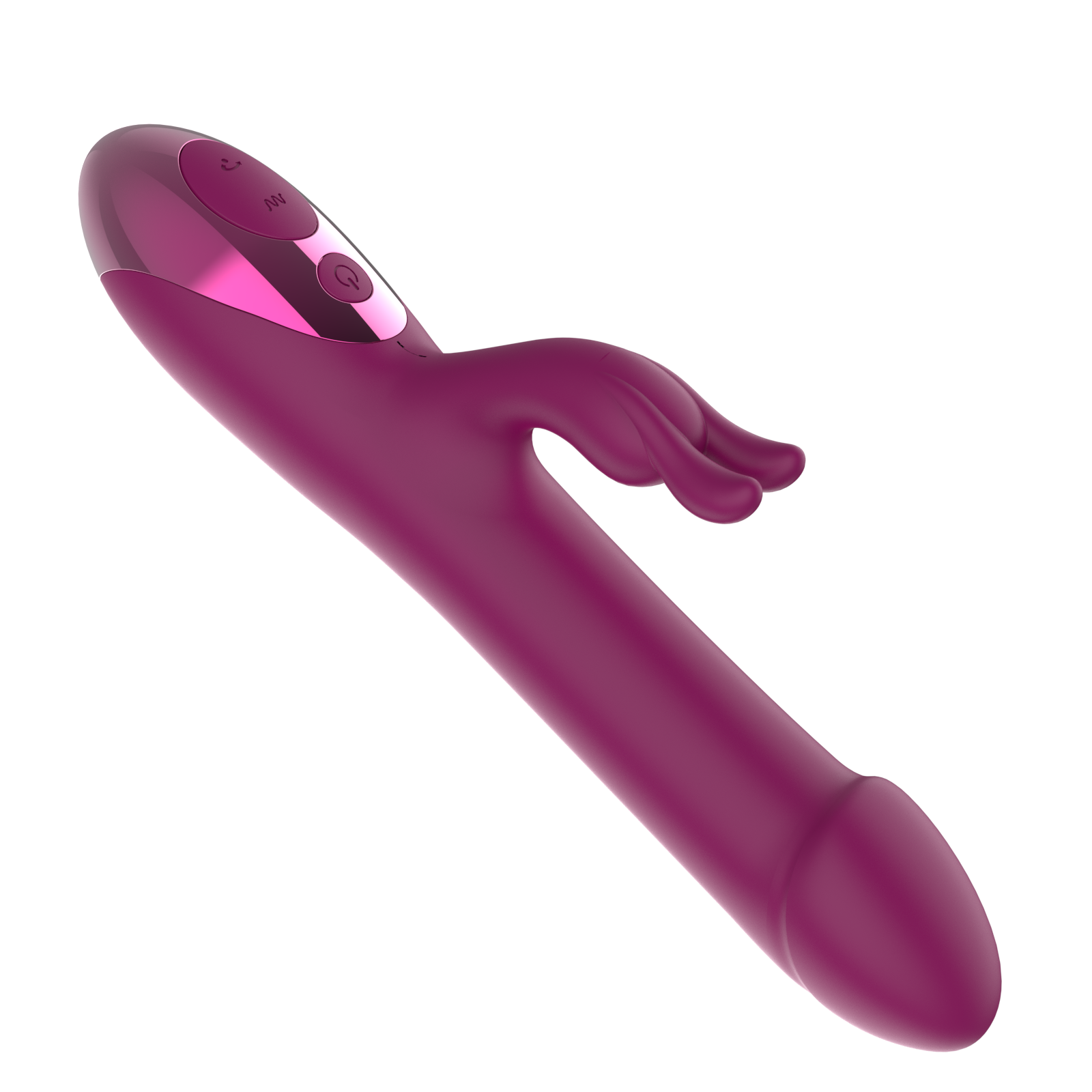 Realistic Triple Ring Thrusting Rabbit Vibrator D0040 view 2