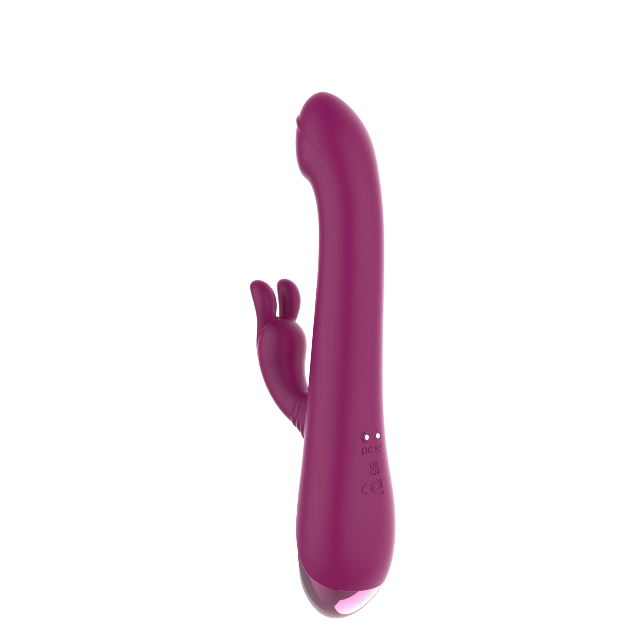 Dual Tapping Rabbit Vibrator — G-Spot Curve, Independent Head & Clitoral Tap Motors, IPX6 view 2