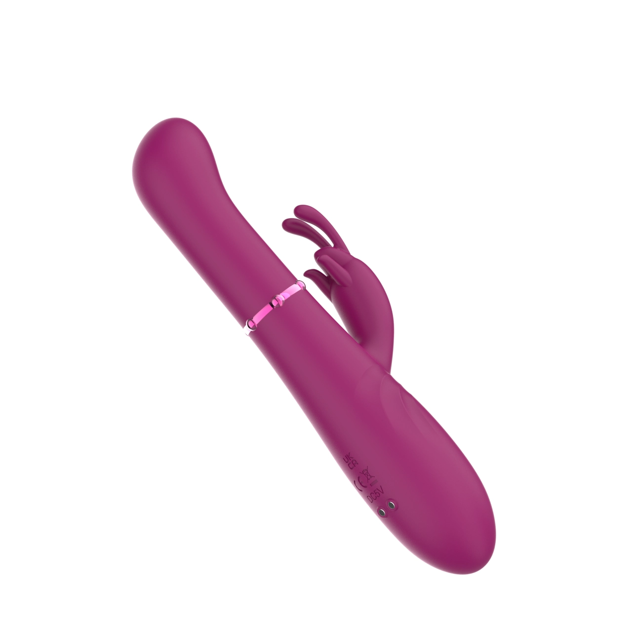 Oscillating Rabbit Vibrator — Ring-Slide & Head-Swing Gearbox, Dual Independent 10-Mode Motors, IPX6 view 2