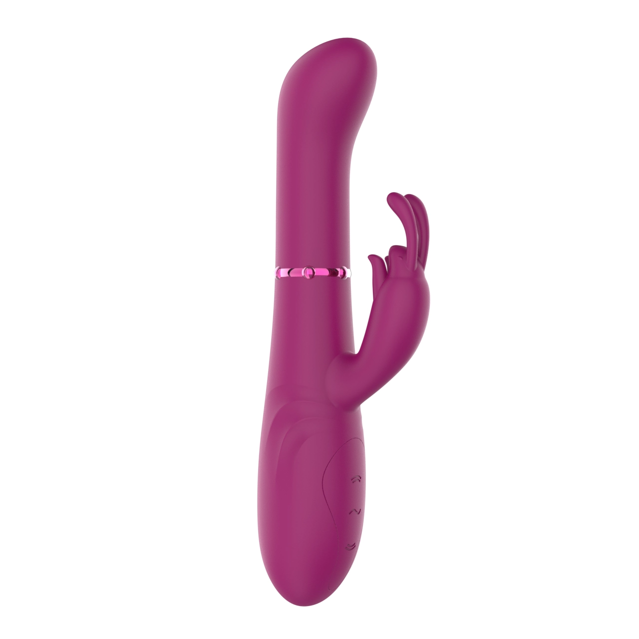 D0048 — Oscillating Rabbit Vibrator — Ring-Slide & Head-Swing Gearbox, Dual Independent 10-Mode Motors, IPX6