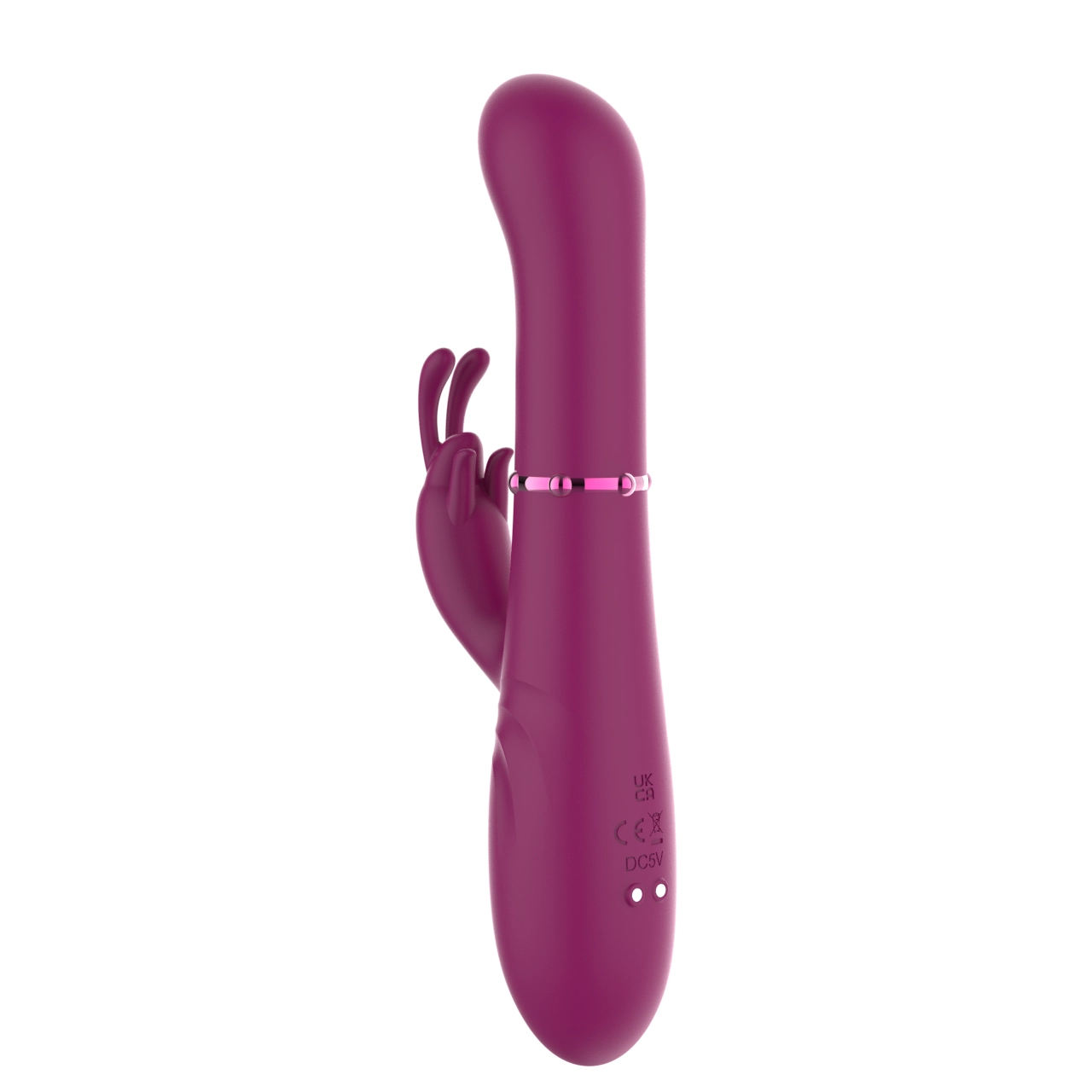 Oscillating Rabbit Vibrator — Ring-Slide & Head-Swing Gearbox, Dual Independent 10-Mode Motors, IPX6 view 3