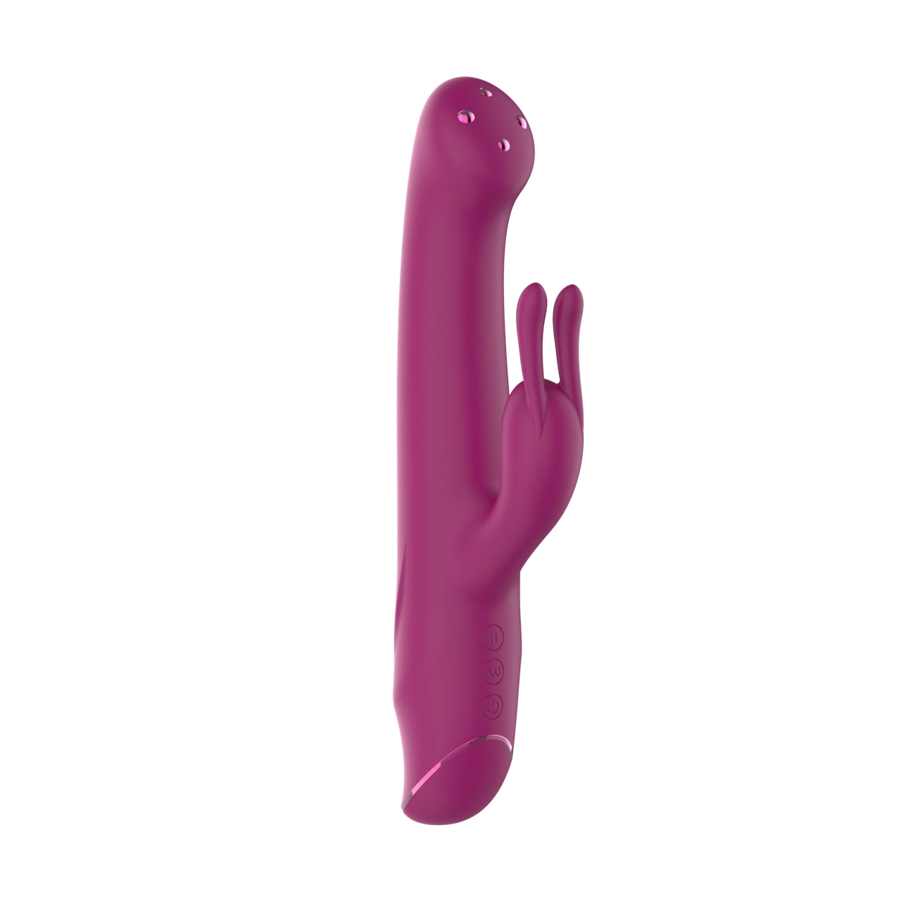 D0056 — Rotating Disc Rabbit Vibrator — 3-Point Carousel Head, 10-Mode Clitoral Motor, IPX6