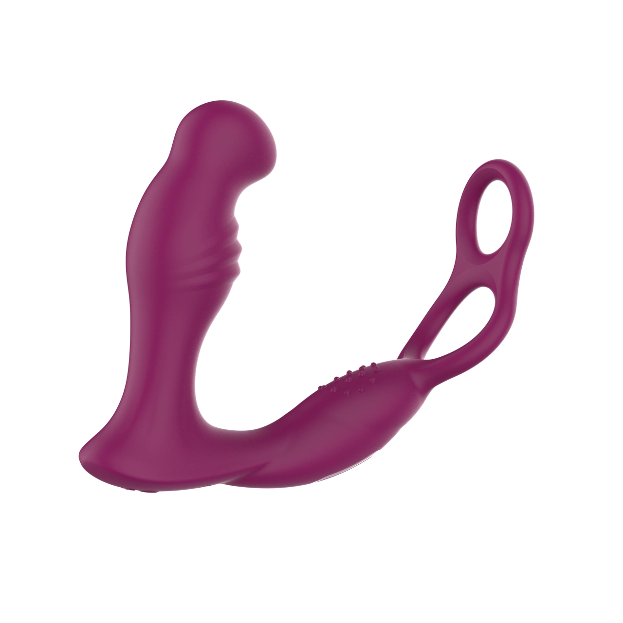 VVH-W0018 Dual-Motor Prostate Massager with Cock Ring | Body-Safe Silicone OEM/ODM view 4